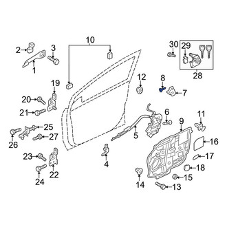 Mazda OE - Door Lock Striker Plate Screw