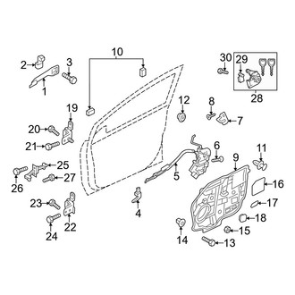 Mazda OE - Front Door - Lock & Hardware