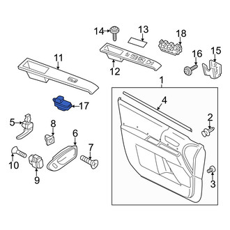 Mazda OE - Front Right Door Window Switch