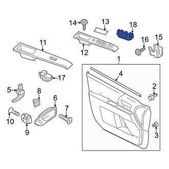 Mazda OE - Front Left Door Window Switch