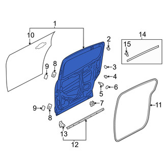Mazda OE - Rear Left Door Shell