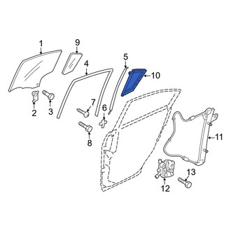 Mazda OE - Left Window Channel