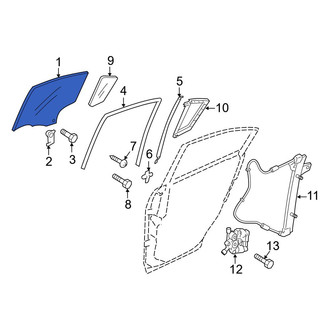 Mazda OE - Sliding Door Glass