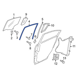 Mazda OE - Rear Left Window Channel