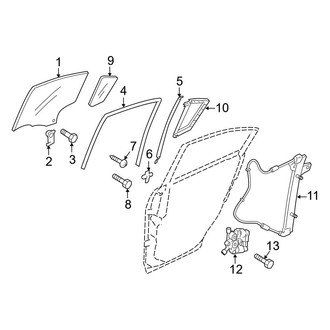 Mazda OE - Side Loading Door / Sliding - Glass & Hardware
