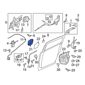 Mazda OE - Door Access Cover