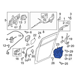 Mazda OE - Center Left Door Panel Carrier