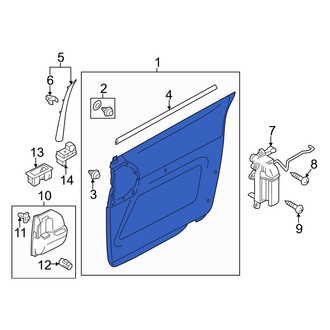 Mazda OE - Center Left Outer Sliding Door Trim Panel