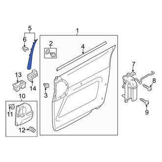 Mazda OE - Rear Right Door Trim Molding