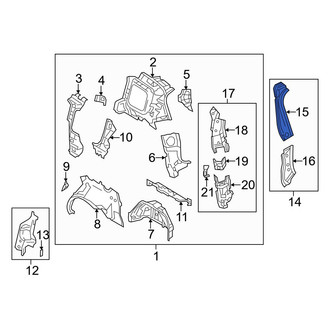 Mazda OE - Left Lower Body D-Pillar