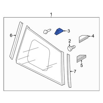 Mazda OE - Back Glass Spacer