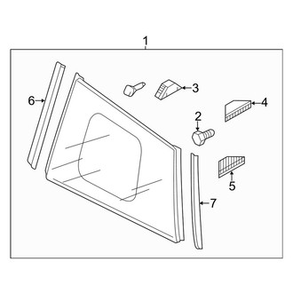 Mazda OE - Quarter Panel - Glass