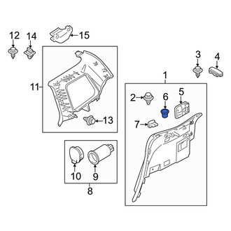Mazda OE - Rear Left Interior Quarter Panel Cup Holder