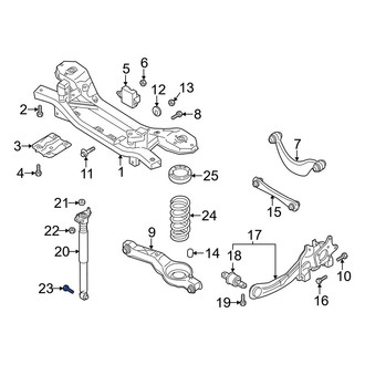 Mazda OE - Suspension Shock Absorber Mounting Bolt
