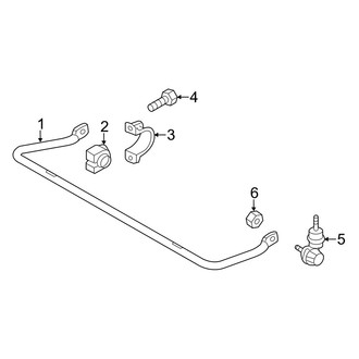 Mazda OE - Rear Suspension - Stabilizer Bar & Components