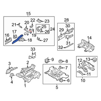 Mazda OE - Rear Left Frame Side Member Assembly