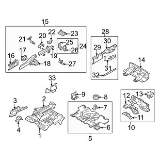 Mazda OE - Rear Body & Floor - Floor & Rails