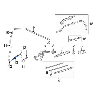 Mazda OE - Rear Liftgate Washer Hose