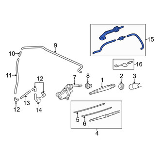 Mazda OE - Rear Liftgate Washer Hose