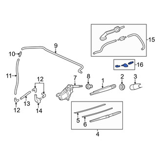 Mazda OE - Rear Back Glass Washer Nozzle