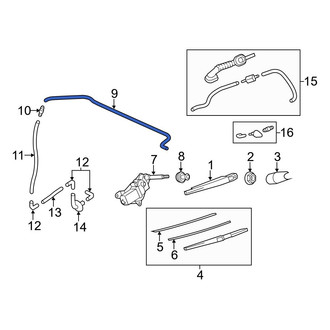 Mazda OE - Rear Liftgate Washer Hose