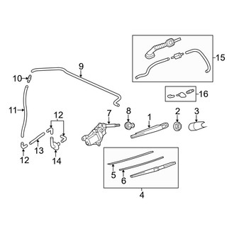 Mazda OE - Lift Gate - Wiper & Washer Components