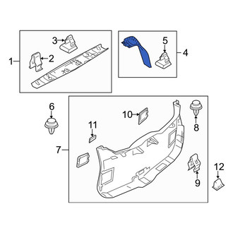Mazda OE - Rear Left Liftgate Trim