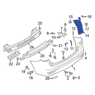 Mazda OE - Rear Left Bumper Splash Shield