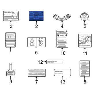 Mazda OE - Fuel Information Label