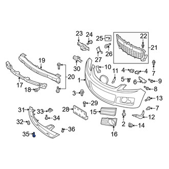 Mazda OE - Lower Bumper Cover Screw
