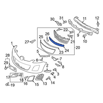 Mazda OE - Front Center Grille Molding