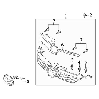 Mazda OE - Grille & Components (2.5L)