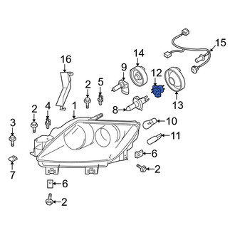 Mazda OE - Front Headlight Socket