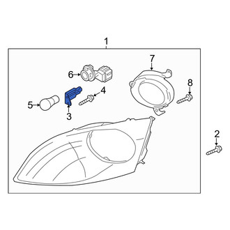 Mazda OE - Front Left Turn Signal Light Assembly Bracket