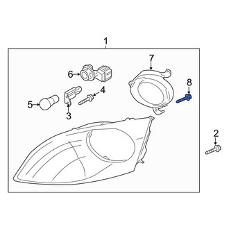 Mazda OE - Front Turn Signal Light Assembly Screw