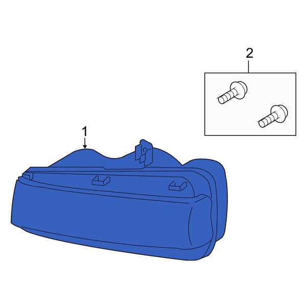 Mazda OE EG2351060 Front Right Turn Signal Light Assembly