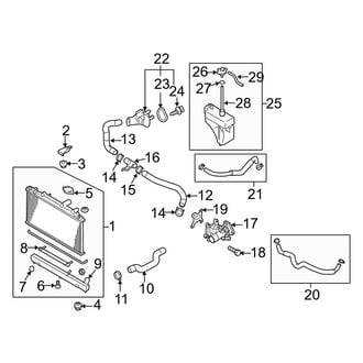 Mazda OE - Cooling - Radiator & Components (2.3L)