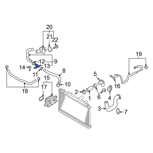 Engine Coolant Pipe