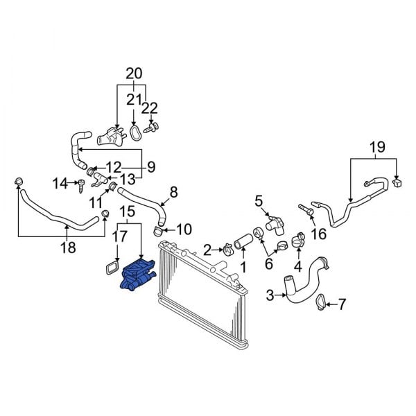 Allmotorparts Engine Coolant Water Outlet & Sensor