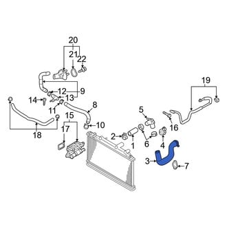 Mazda OE - Upper Radiator Coolant Hose
