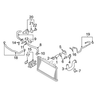 Mazda OE - Cooling - Radiator Hoses (2.5L)