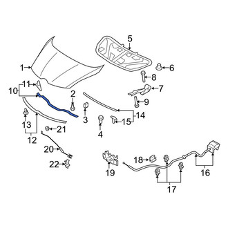 Mazda OE - Front Hood Seal