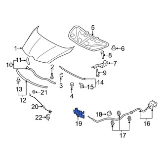 Mazda OE - Front Hood Latch