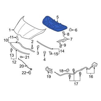 Mazda OE - Hood Insulation Pad
