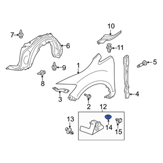 Mazda OE - Rocker Panel Molding Clip