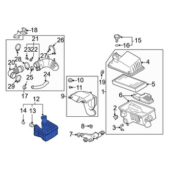 Mazda OE - Engine Air Intake Resonator
