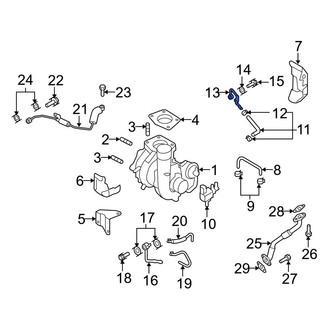 Mazda OE - Turbocharger Coolant Line