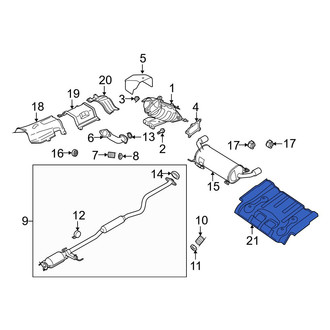 Mazda OE - Rear Floor Pan Heat Shield