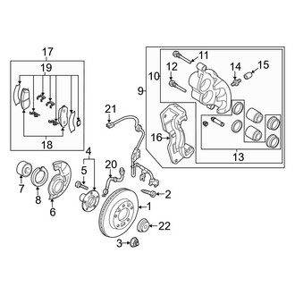 Mazda OE - Front Suspension - Brake Components