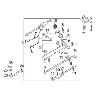 Mazda OE - Rack and Pinion Bellows